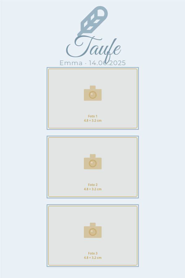 Layout Taufe