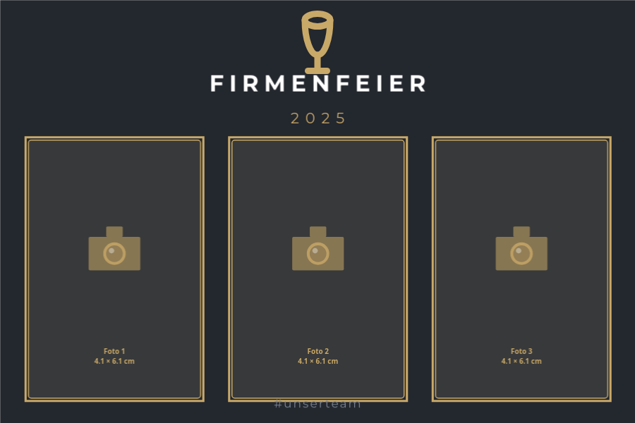 Layout Firmenfeier