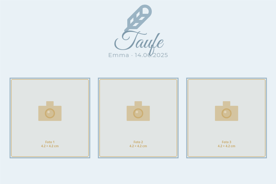 Layout Taufe